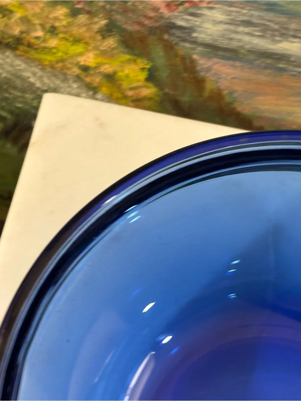 Anchor Hocking Cobalt Blue Mixing Bowl Vintage